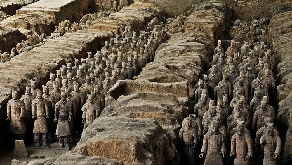 La tumba de Qin Shi Huang, China