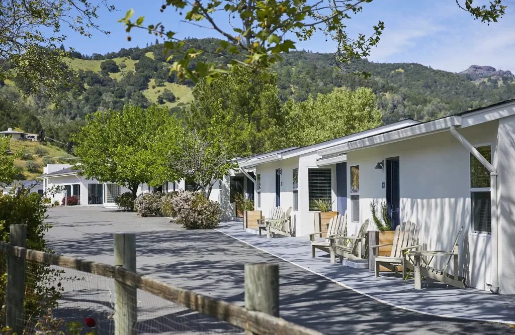 Calistoga Motor Lodge es un motel que combina lo antiguo con lo nuevo.