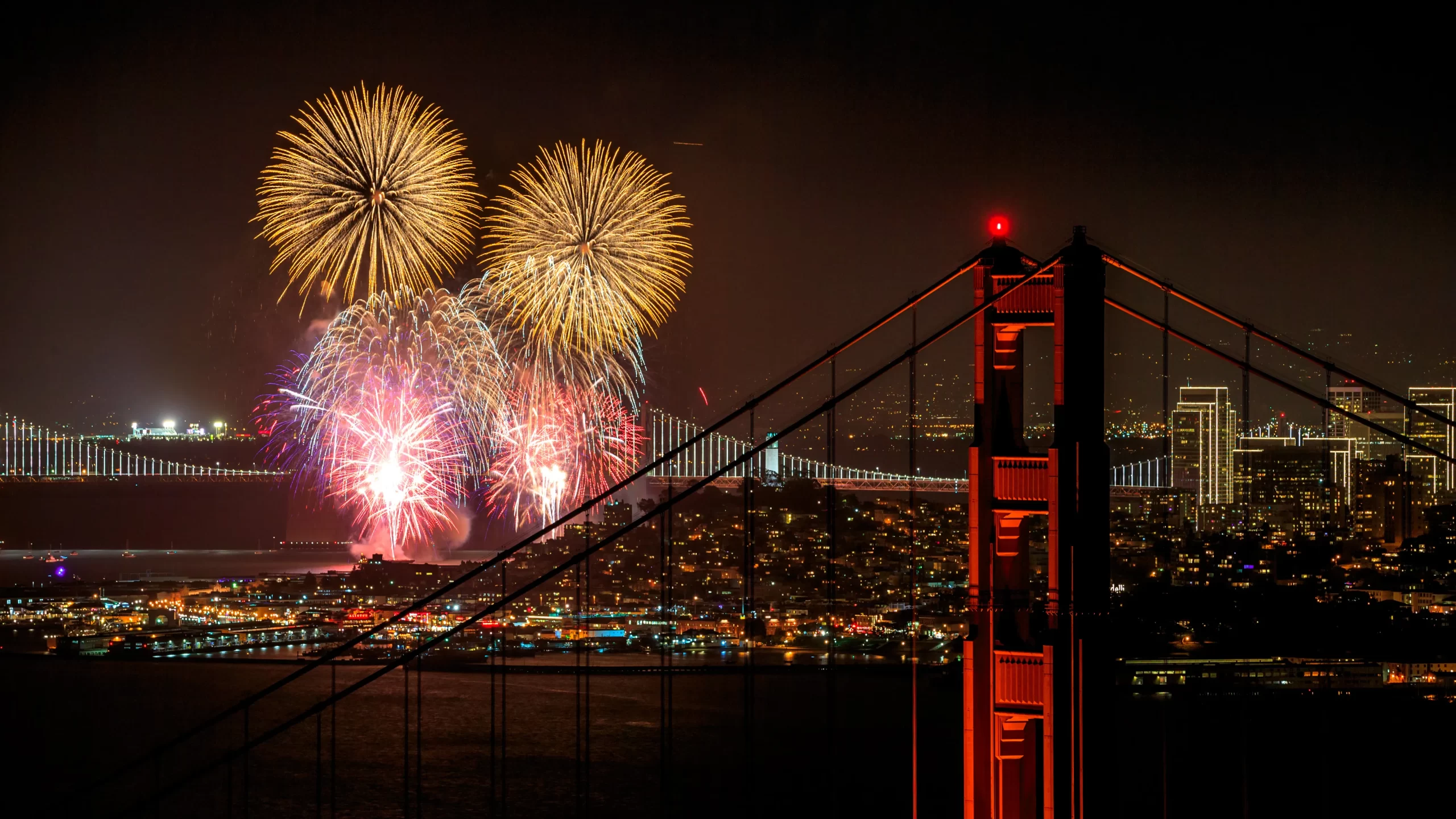 Dónde Ver los Fuegos Artificiales del Cuatro de Julio en San Francisco