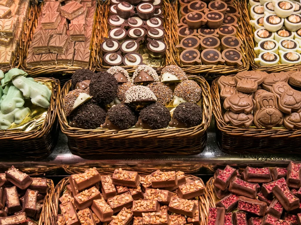 Chocolates en La Boqueria