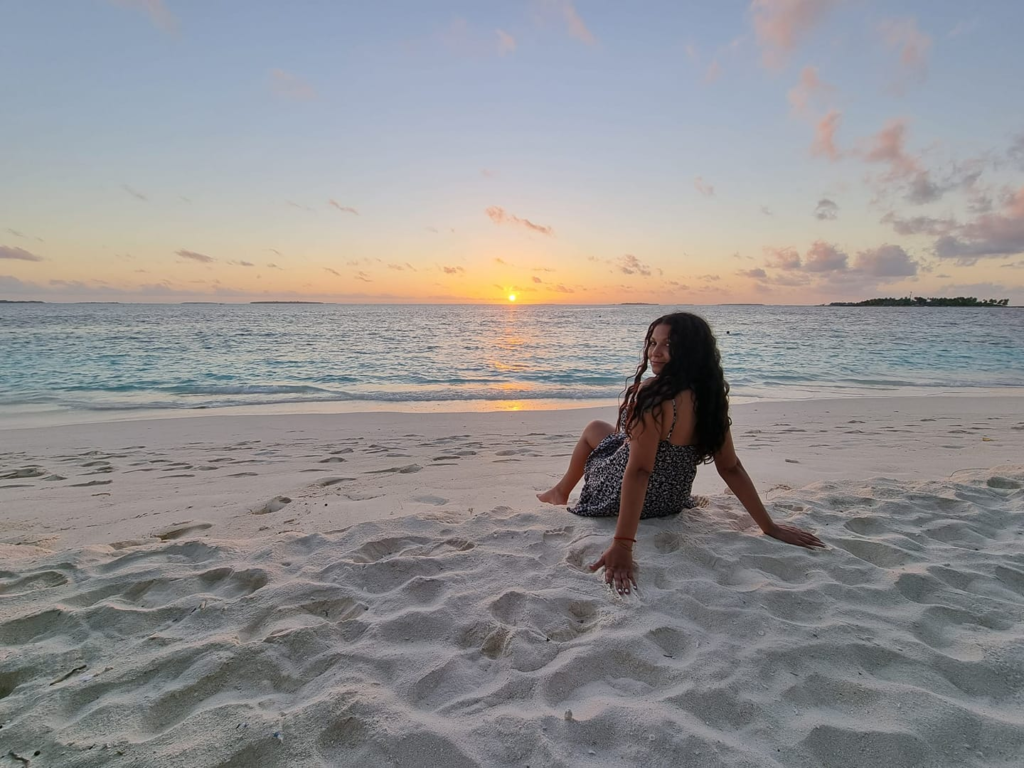 Islas Maldivas, puesta de sol